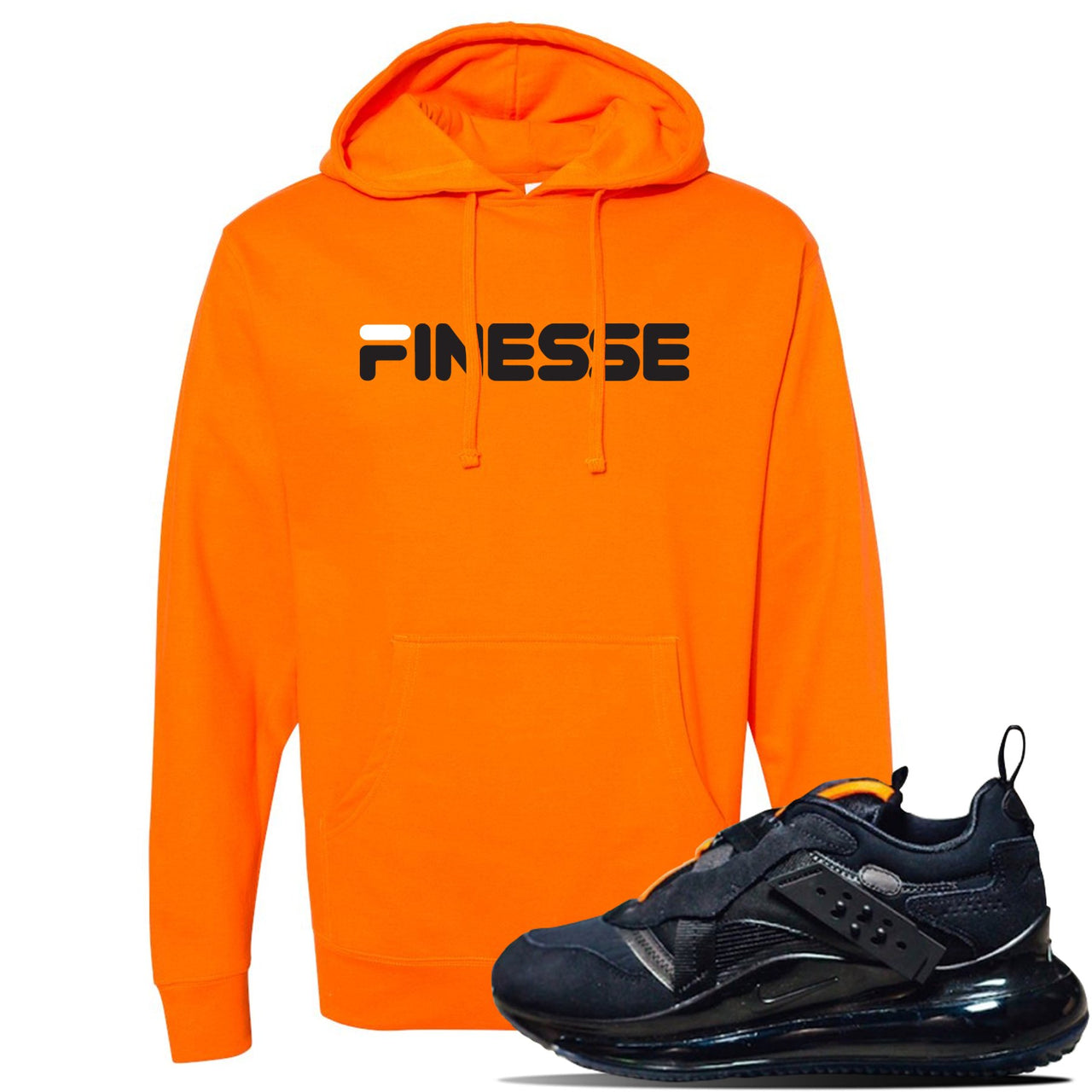 Air Max 720 OBJ Slip Sneaker Safety Orange Pullover Hoodie | Hoodie to match Nike Air Max 720 OBJ Slip Shoes | Finesse