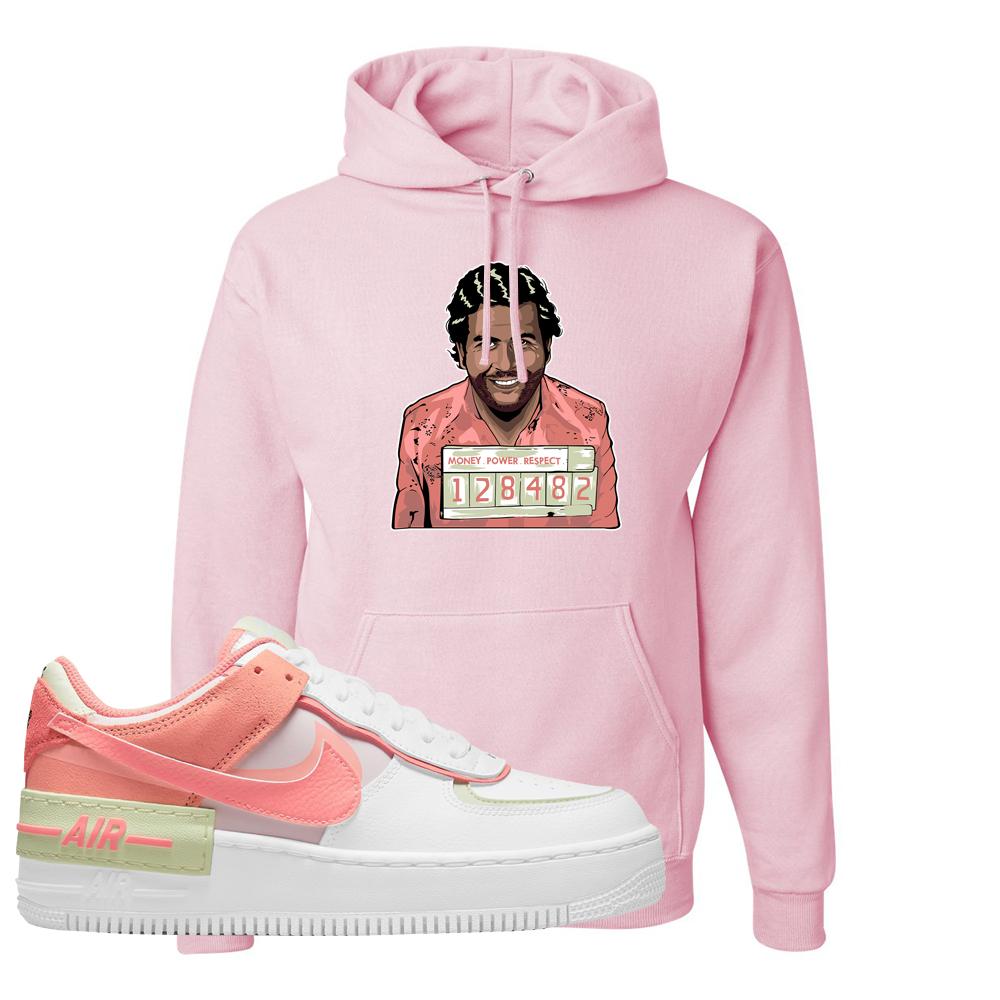 Air Force 1 Low Shadow Magic Ember Hoodie | Escobar Illustration, Light Pink