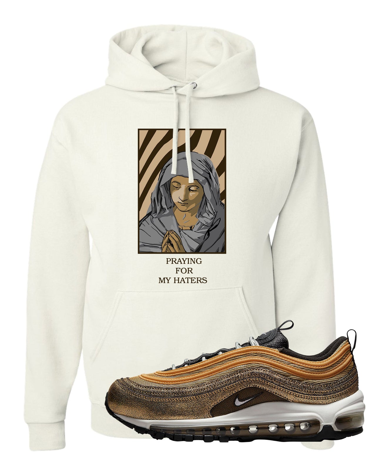 Golden Gals 97s Hoodie | God Told Me, White