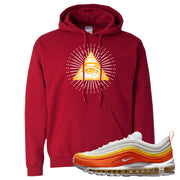 Club Orange Yellow 97s Hoodie | All Seeing Eye, Red