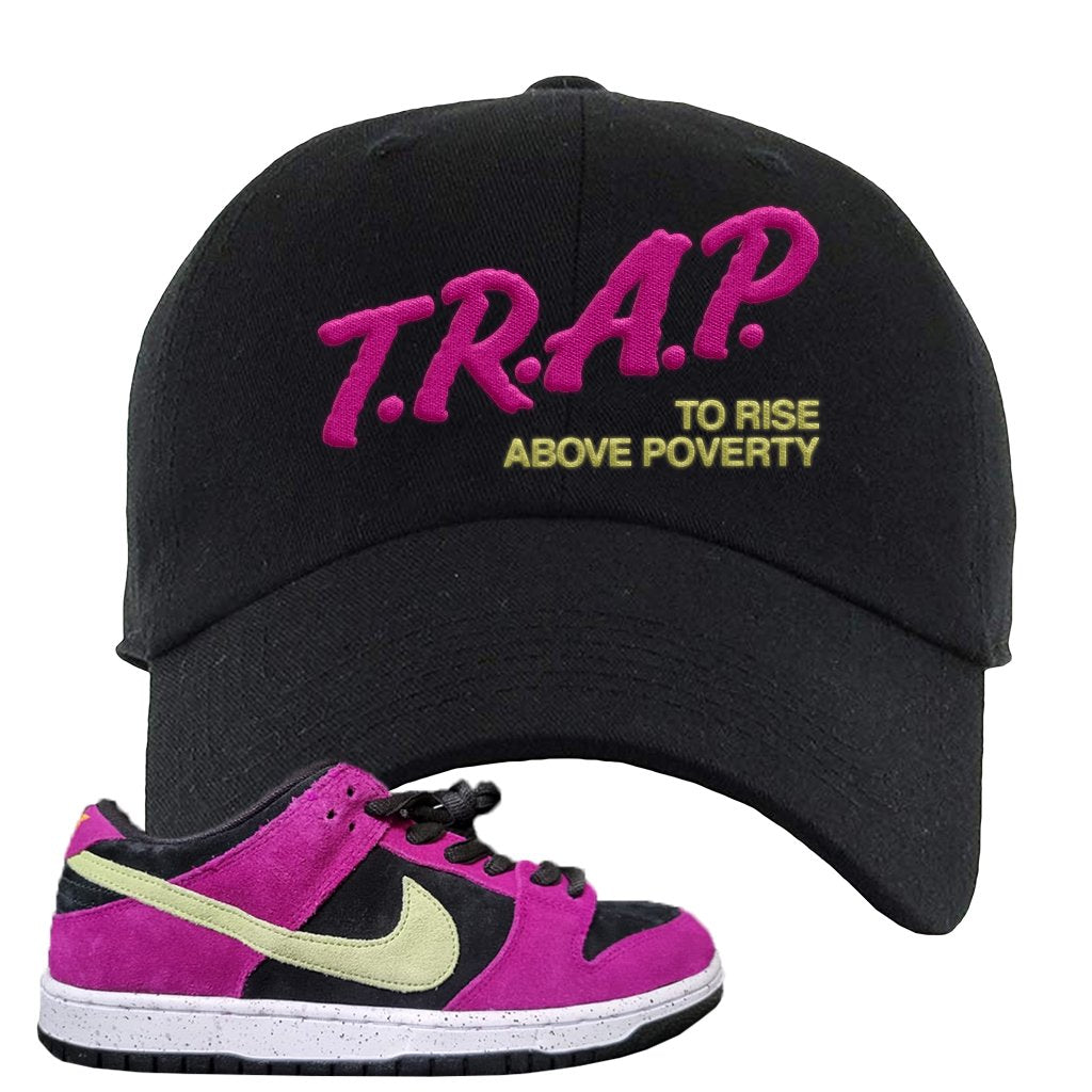 ACG Terra Low Dunks Dad Hat | Trap To Rise Above Poverty, Black
