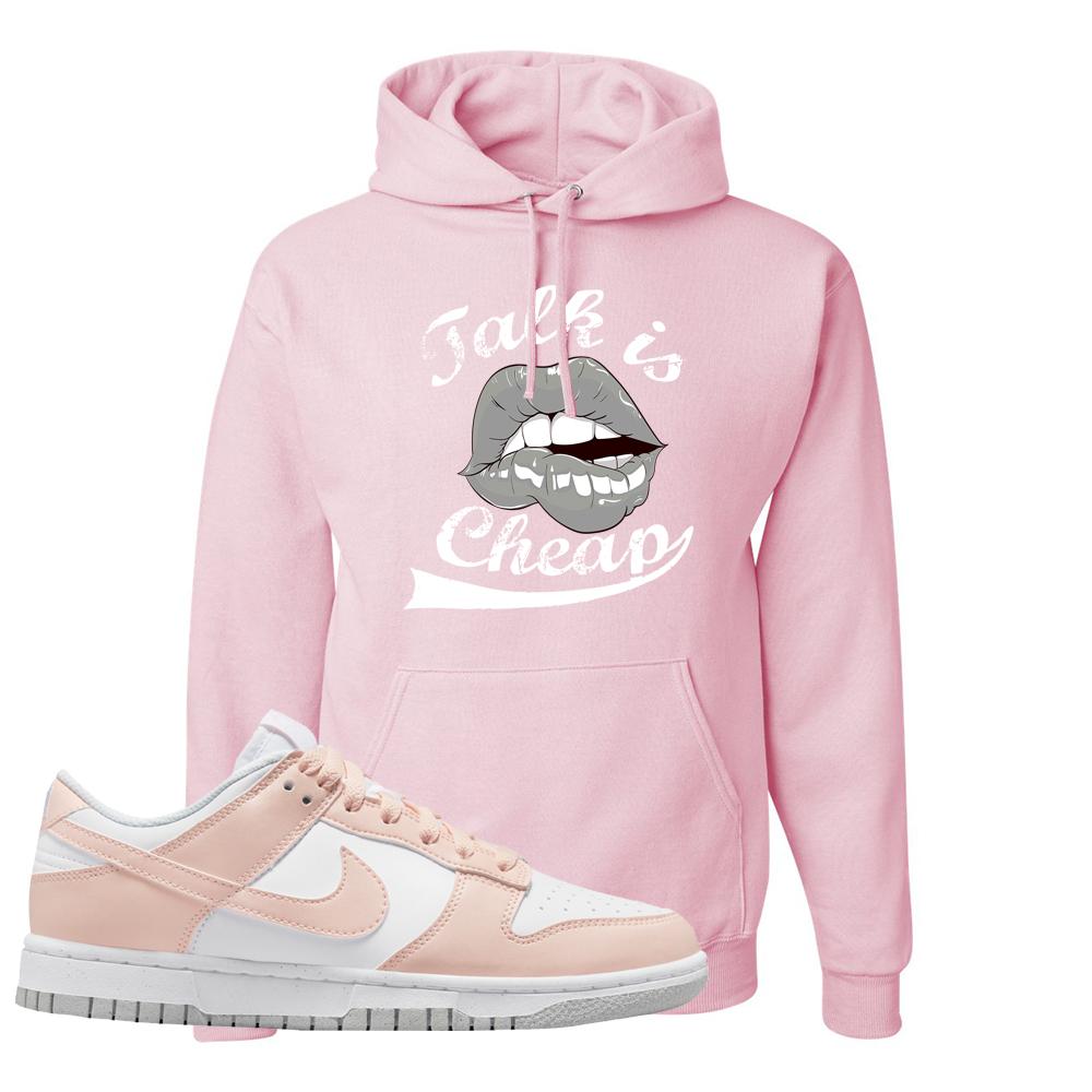 Move To Zero Pink Low Dunks Hoodie | Talk Is Cheap, Light Pink