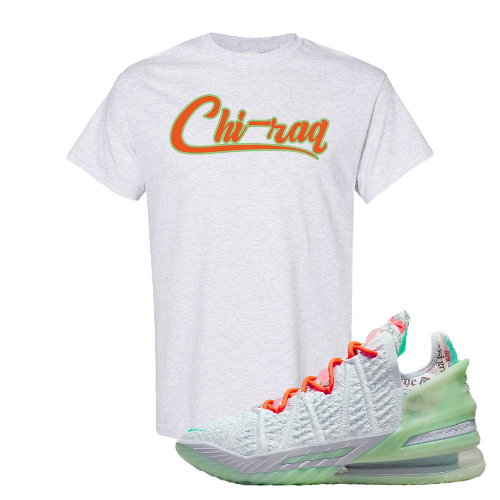 GOAT Bron 18s T Shirt | Chiraq, Ash