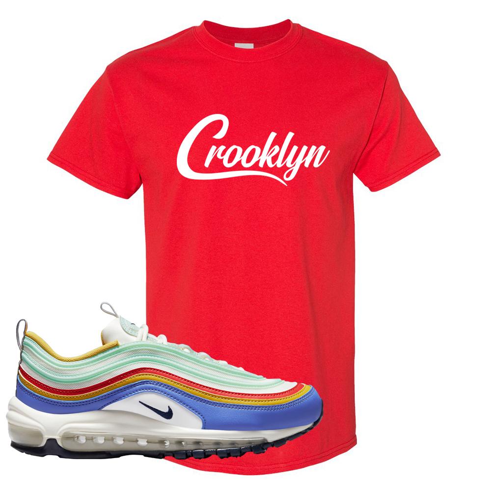 Multicolor 97s T Shirt | Crooklyn, Red