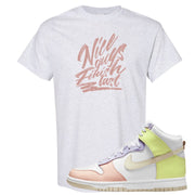 Cashmere High Dunks T Shirt | Nice Guys Finish Last, Ash