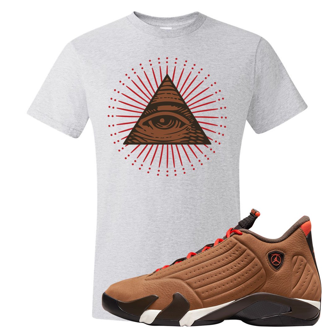 Winterized 14s T Shirt | All Seeing Eye, Ash