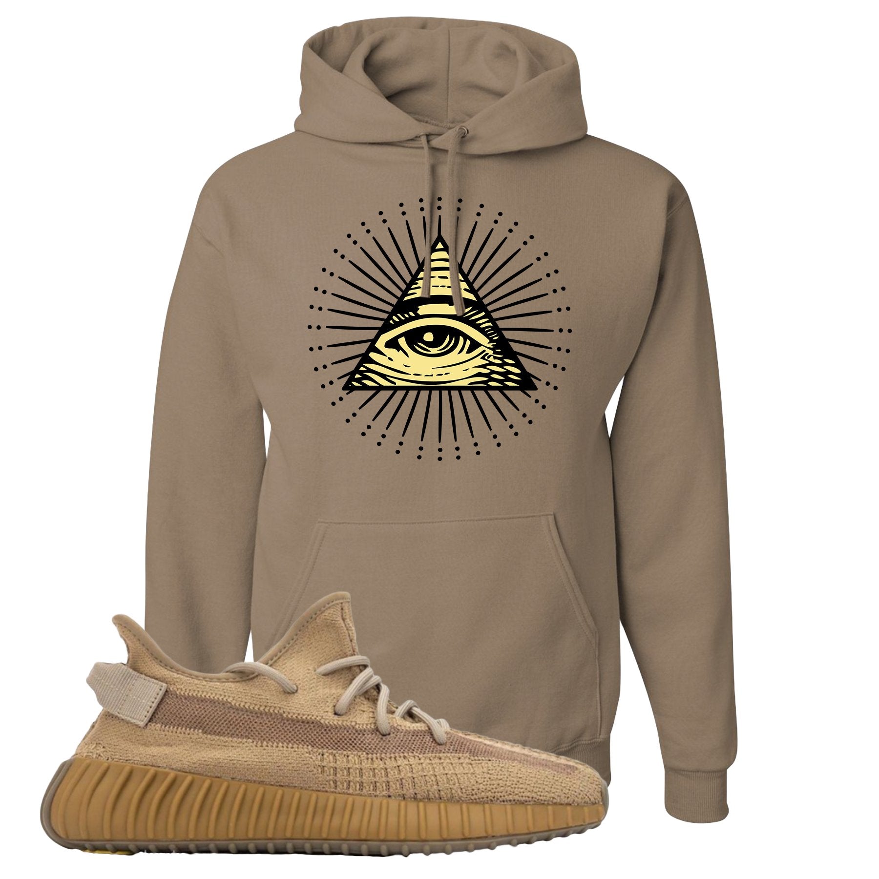 Earth v2 350s Hoodie | All Seeing Eye, Safari