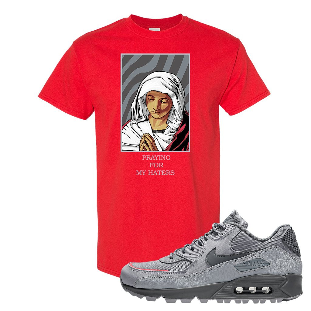Wolf Grey Surplus 90s T Shirt | God Told Me, Red