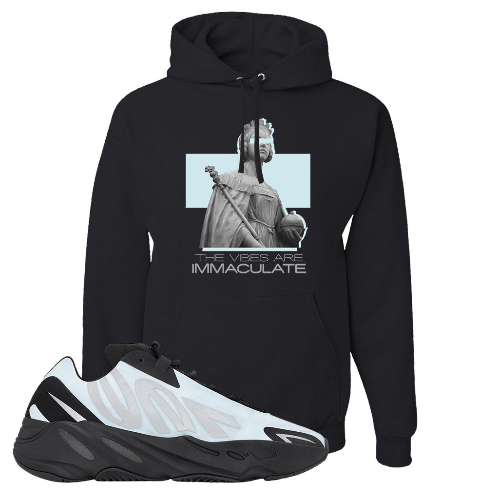 MNVN 700s Blue Tint Hoodie | The Vibes Are Immaculate, Black