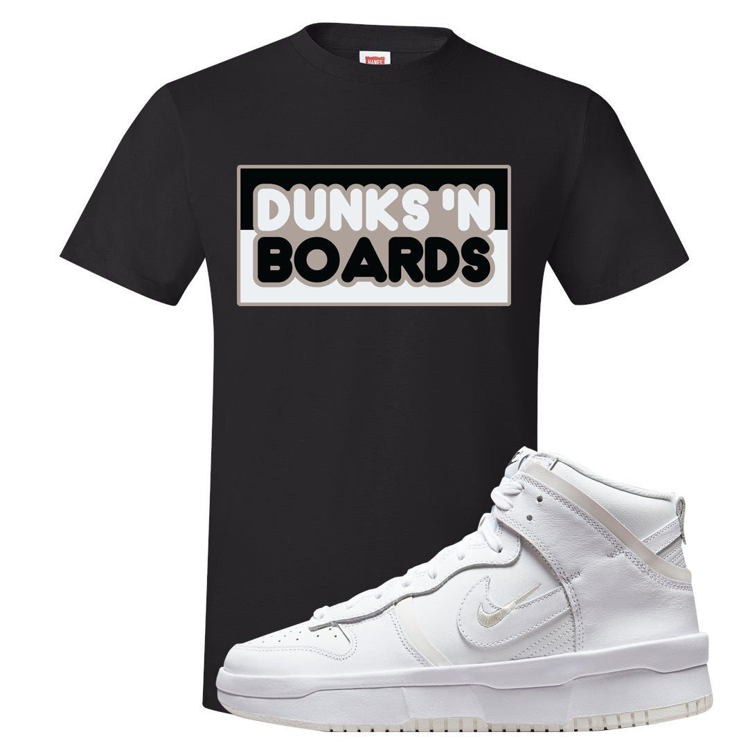 Summit White Rebel High Dunks T Shirt | Dunks N Boards, Black