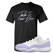 Pure Violet Low 11s T Shirt | Talk To Me Nice, Black