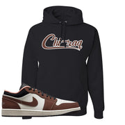 Mocha Low 1s Hoodie | Chiraq, Black