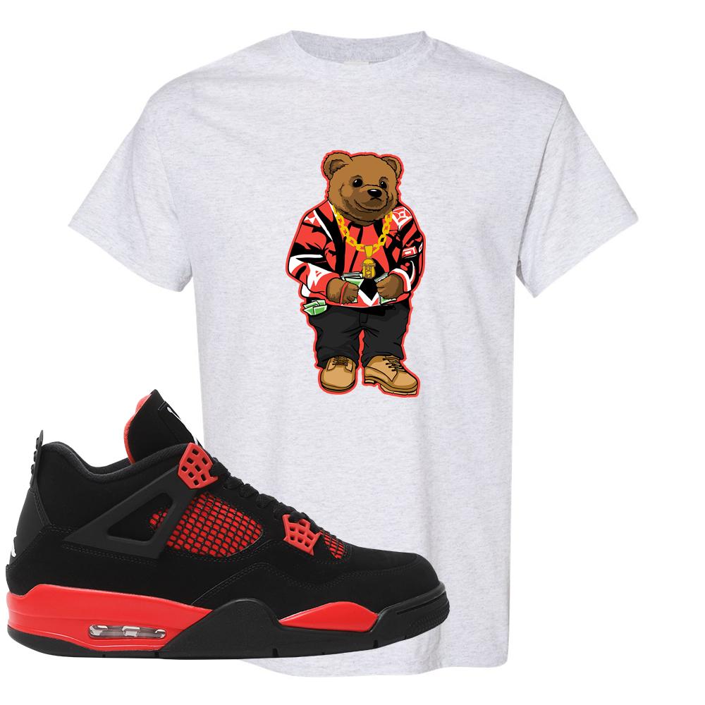Red Thunder 4s T Shirt | Sweater Bear, Ash