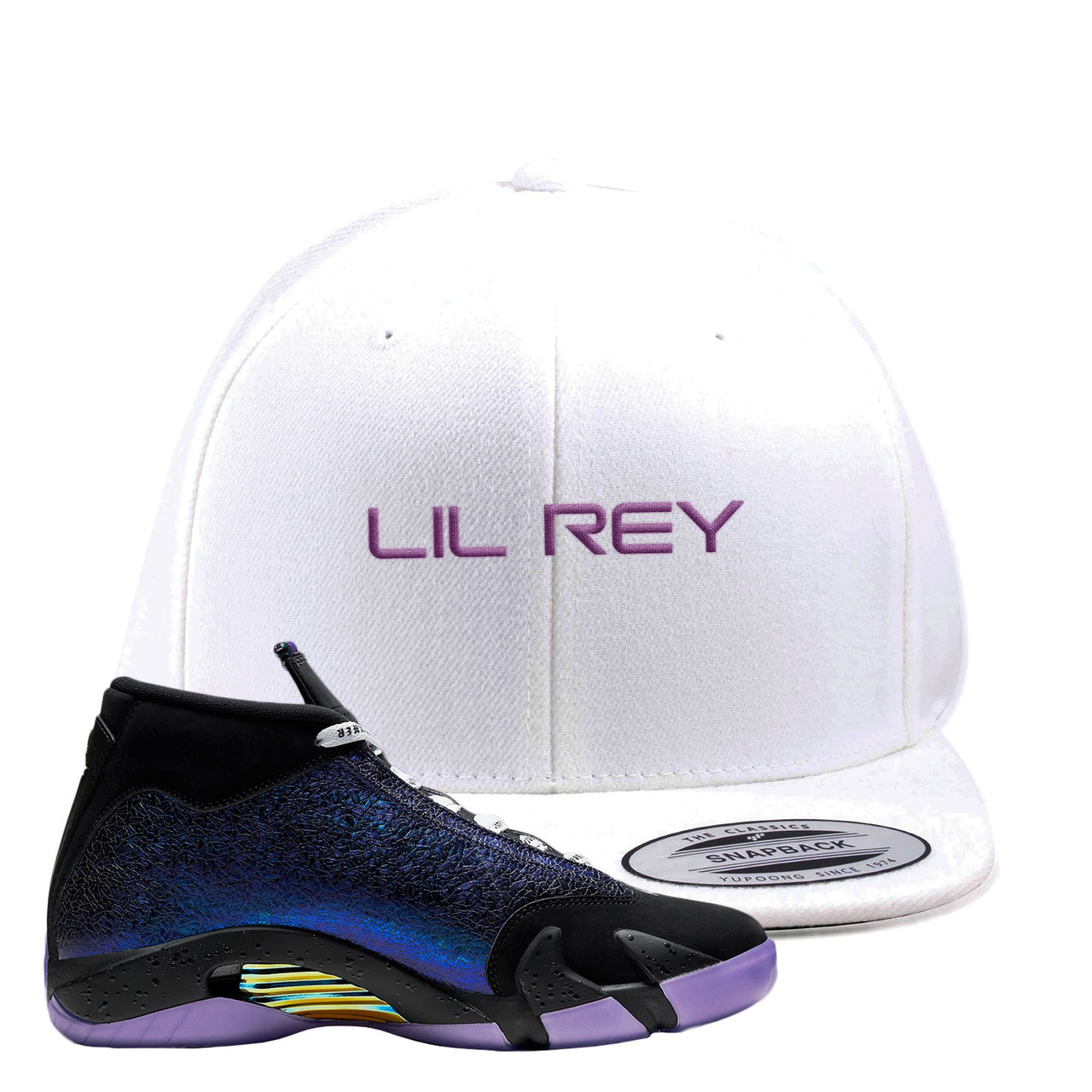 Doernbecher 14s Snapback Hat | Lil Rey, White