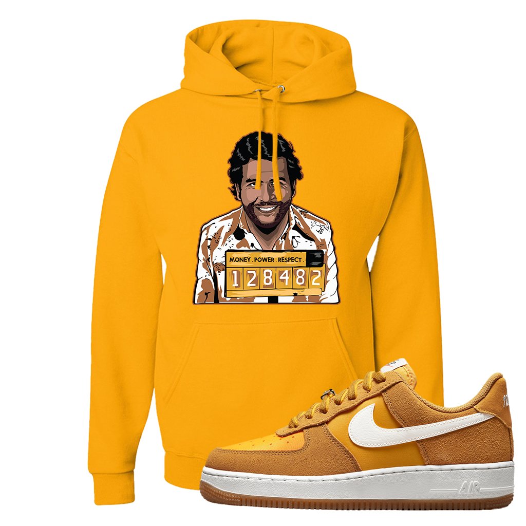 Air Force 1 Low First Use Hoodie | Escobar Illustration, Gold