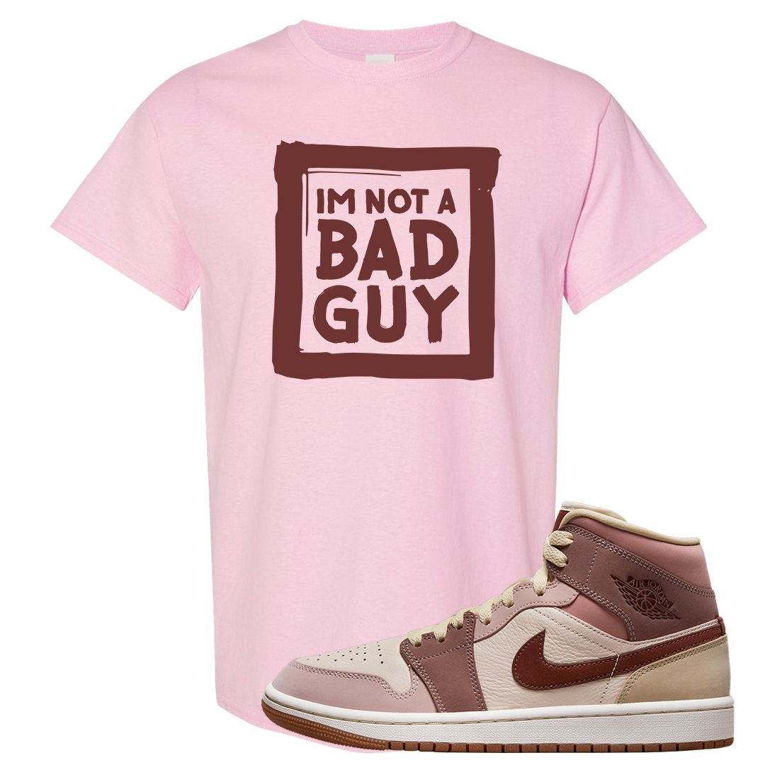 Pink Sand Mauve Mid 1s T Shirt | I'm Not A Bad Guy, Light Pink