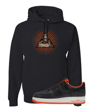 Halloween Low AF1s Hoodie | All Seeing Eye, Black