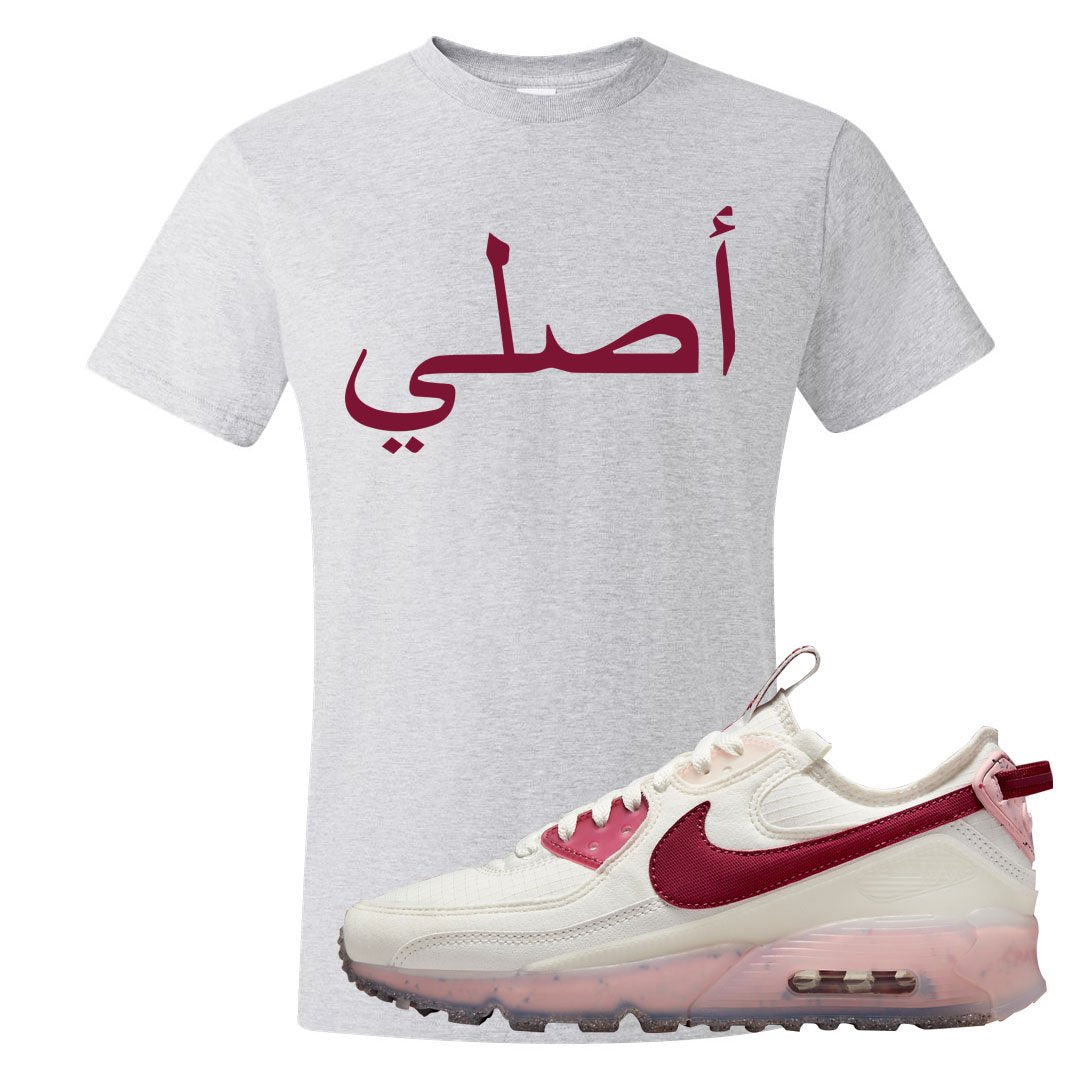 Terrascape Pomegranate 90s T Shirt | Original Arabic, Ash