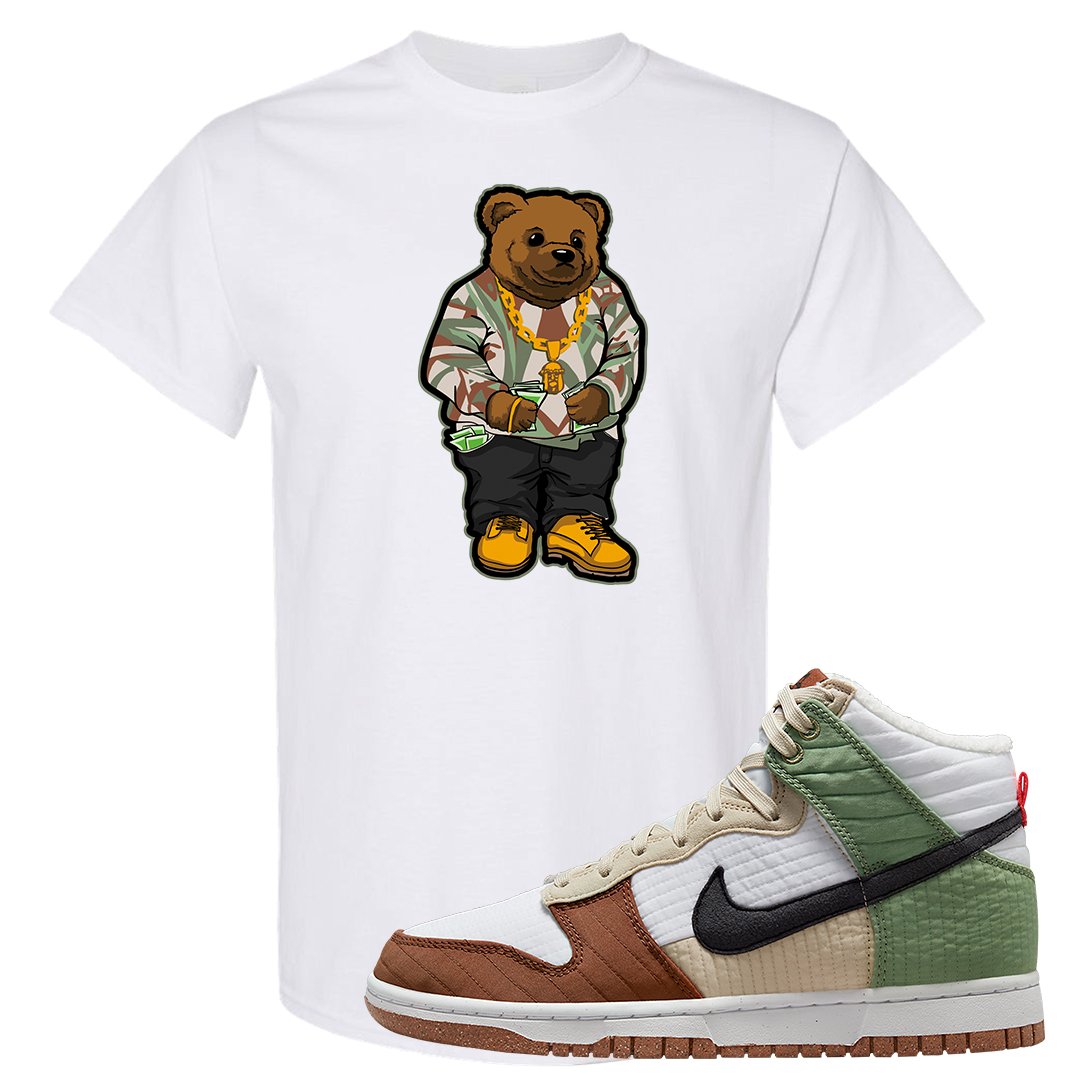 Toasty High Dunks T Shirt | Sweater Bear, White