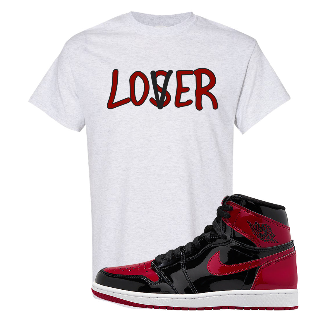 Patent Bred 1s T Shirt | Lover, Ash