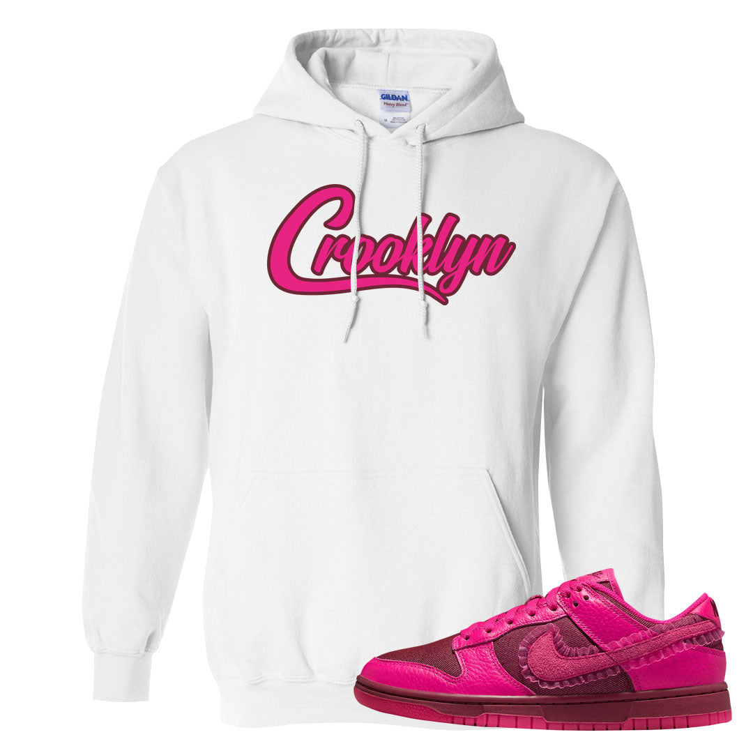 2022 Valentine's Day Low Dunks Hoodie | Crooklyn, White