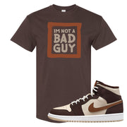 Brown Fleece Mid 1s T Shirt | I'm Not A Bad Guy, Chocolate