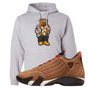 Winterized 14s Hoodie | Sweater Bear, Ash
