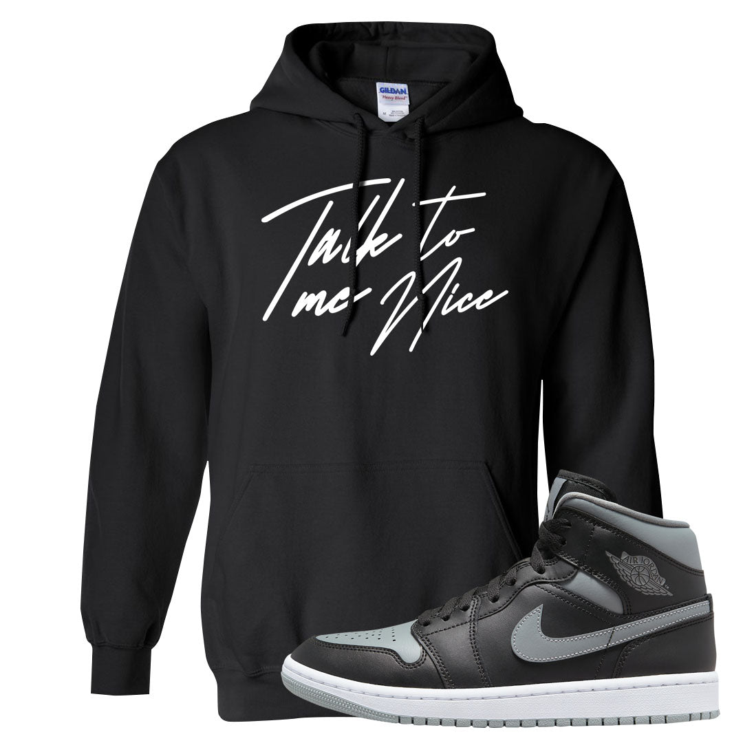 Alternate Shadow Mid 1s Hoodie | Talk To Me Nice, Black