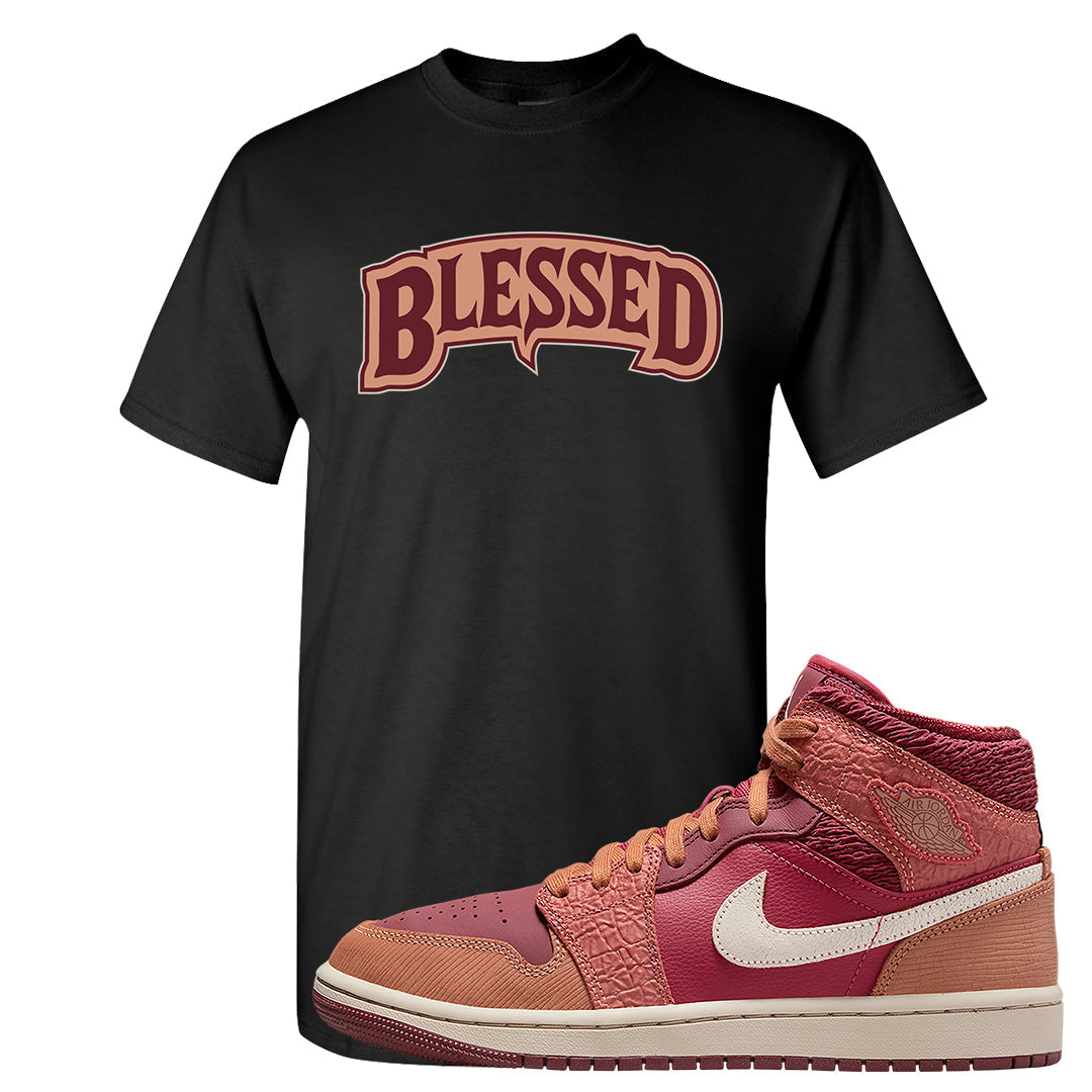 Africa Mid 1s T Shirt | Blessed Arch, Black