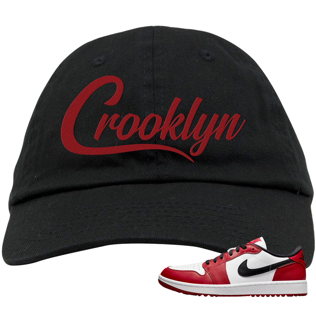 Chicago Golf Low 1s Dad Hat | Crooklyn, Black