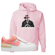 Air Force 1 Low Shadow Magic Ember Hoodie | Capone Illustration, Light Pink