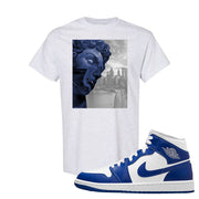 Air Jordan 1 Mid Kentucky Blue T Shirt | Miguel, Ash