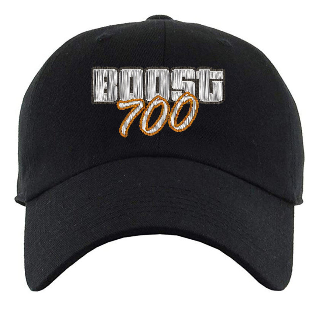 Magnet 700s Dad Hat | Video Game Cover, Lettering, Black