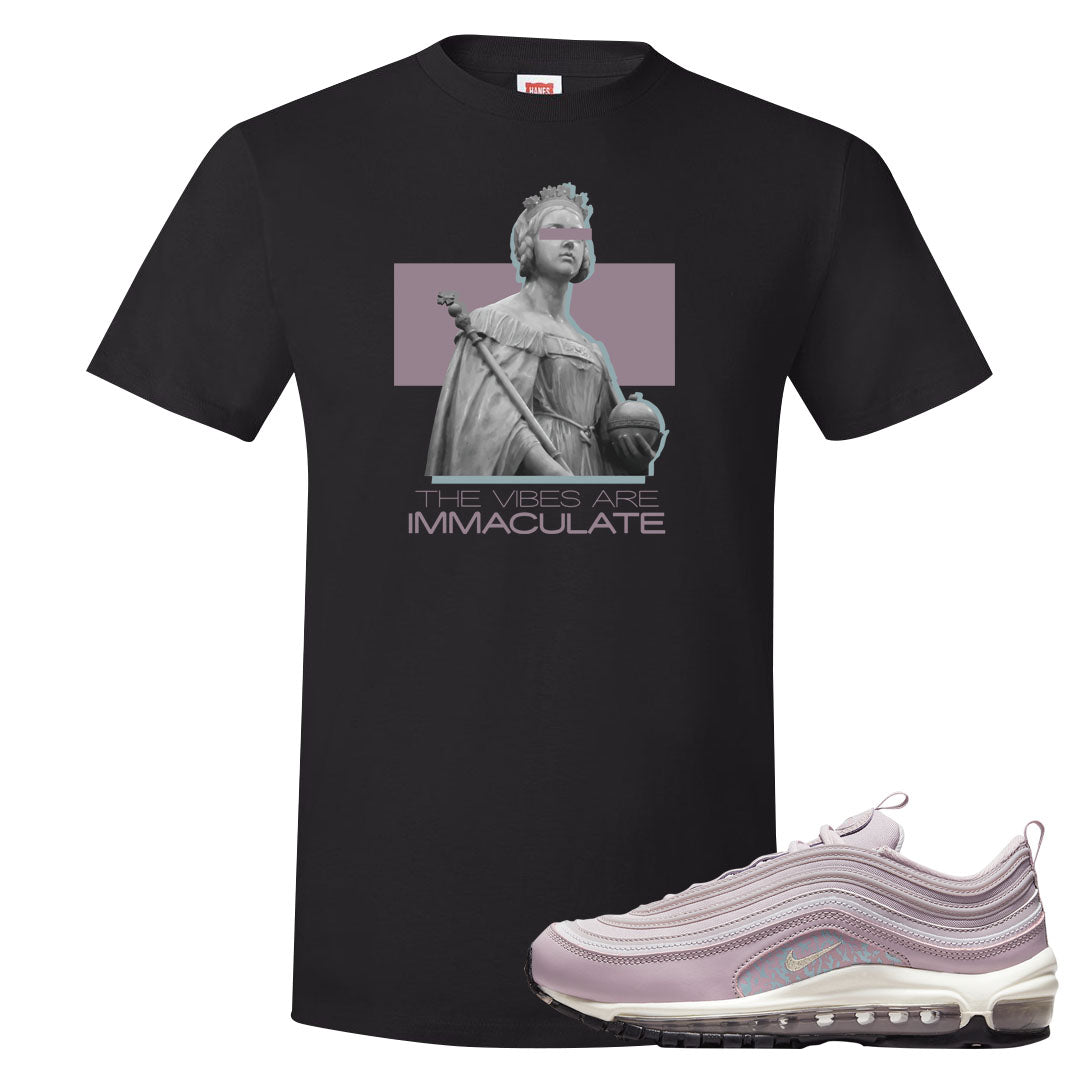 Plum Fog 97s T Shirt | The Vibes Are Immaculate, Black