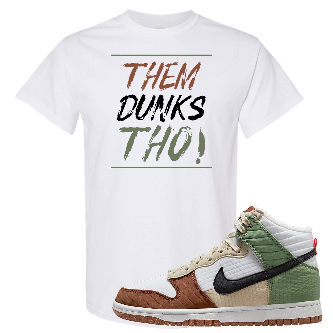 Toasty High Dunks T Shirt | Them Dunks Tho, White