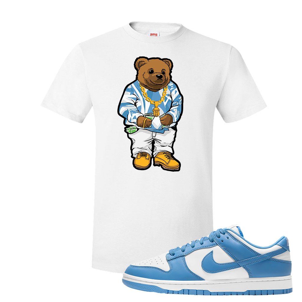 SB Dunk Low University Blue T Shirt | Sweater Bear, White
