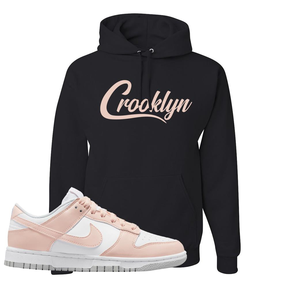 Move To Zero Pink Low Dunks Hoodie | Crooklyn, Black