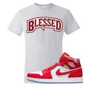 Barcelona Sweater Mid 1s T Shirt | Blessed Arch, Ash