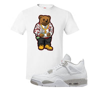 Tech Grey 4s T Shirt | Sweater Bear, White