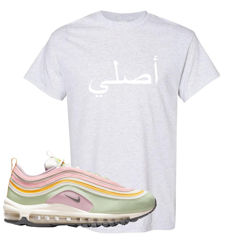 Pastel 97s T Shirt | Original Arabic, Ash