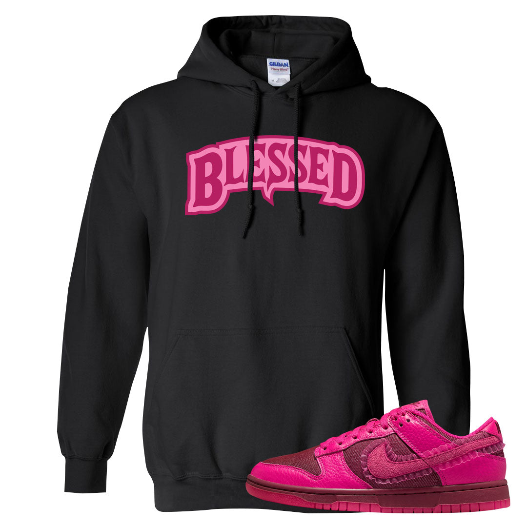 2022 Valentine's Day Low Dunks Hoodie | Blessed Arch, Black