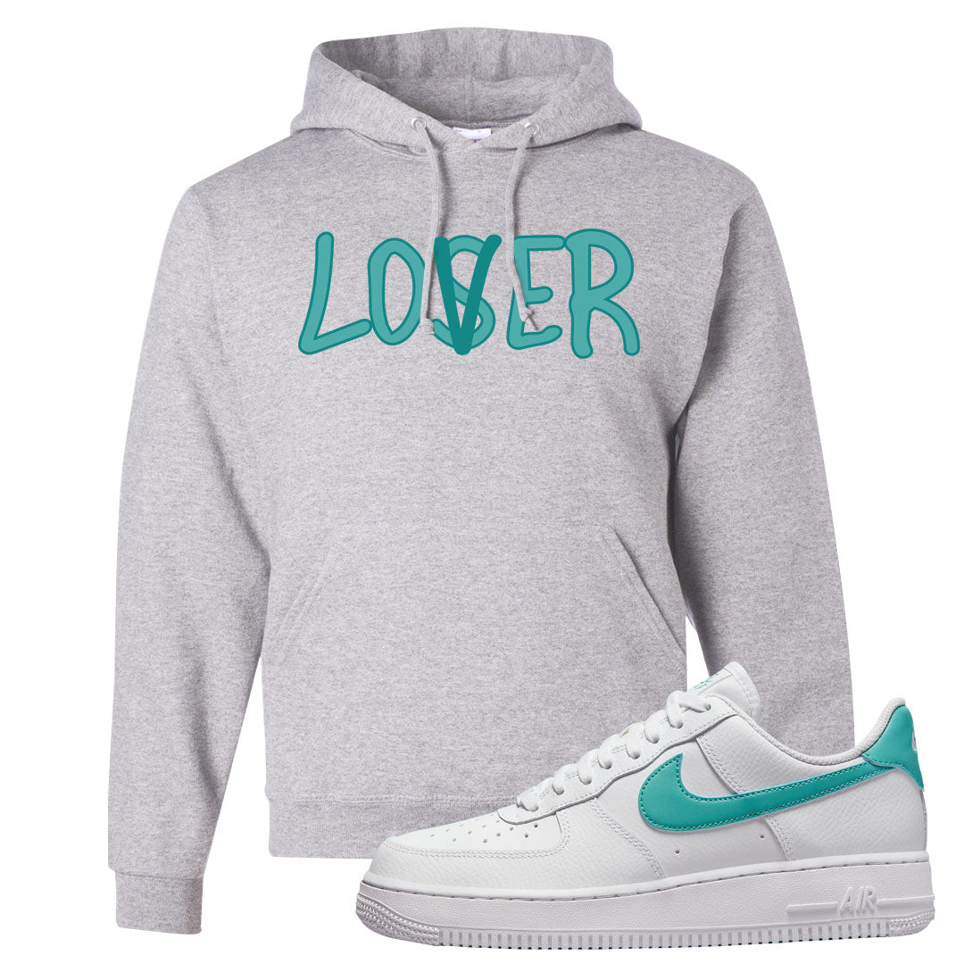 Washed Teal Low 1s Hoodie | Lover, Ash