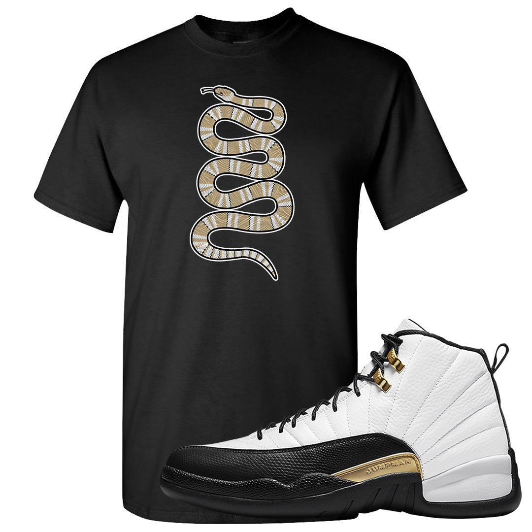 Royalty 12s T Shirt | Coiled Snake, Black