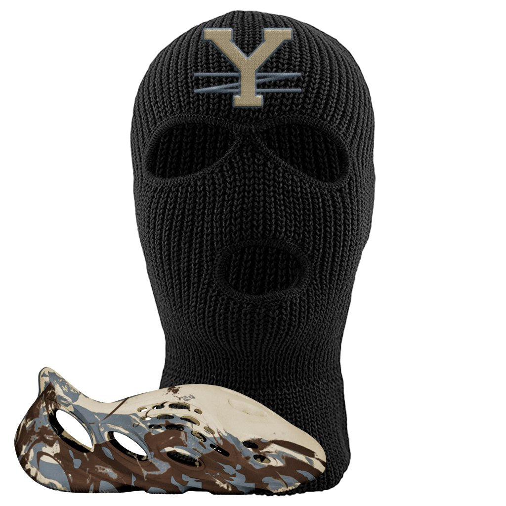 MX Cream Clay Foam Runners Ski Mask | YZ, Black