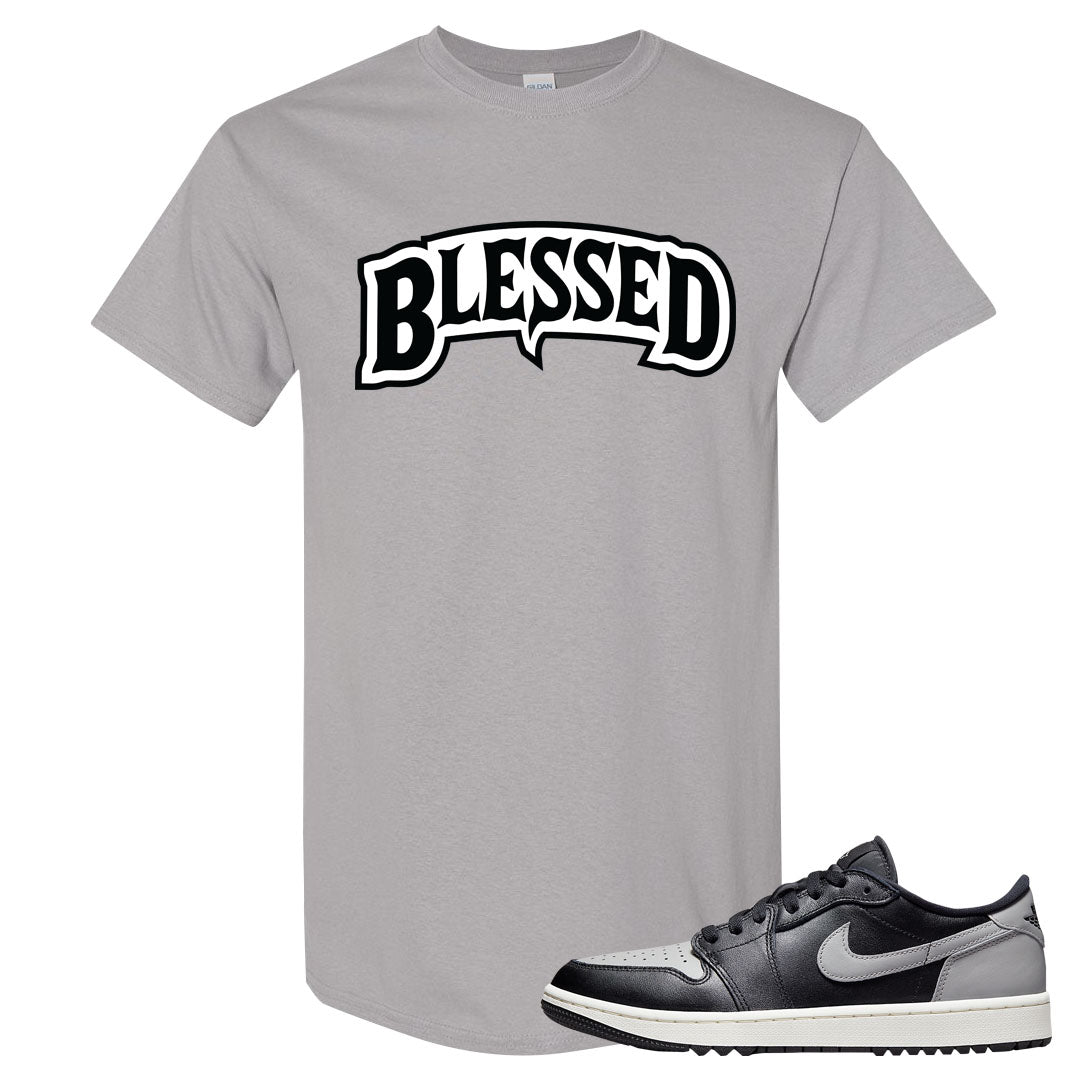 Shadow Golf Low 1s T Shirt | Blessed Arch, Gravel