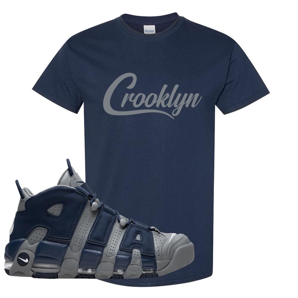 Georgetown Uptempos T Shirt | Crooklyn, Navy