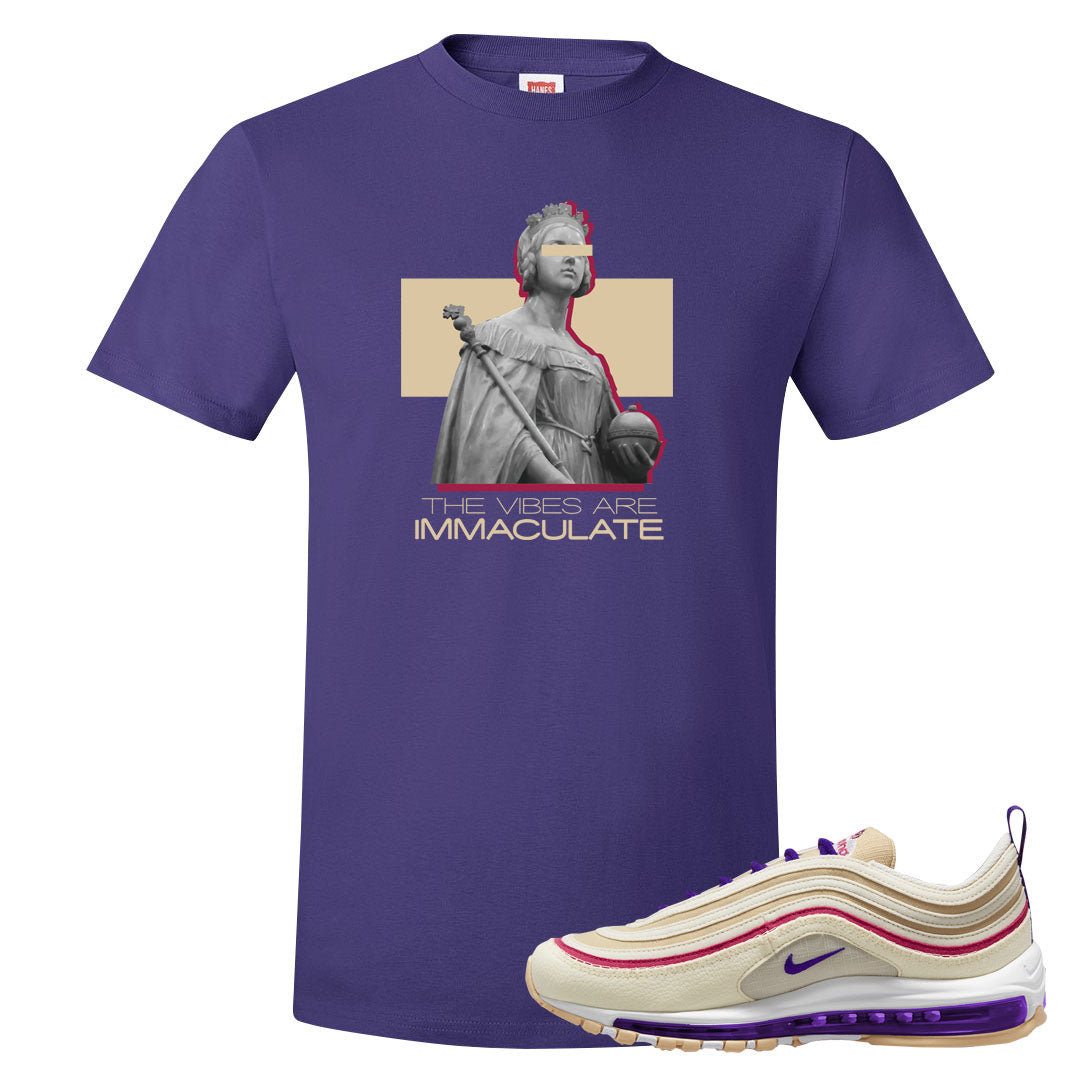 Sprung Sail 97s T Shirt | The Vibes Are Immaculate, Purple