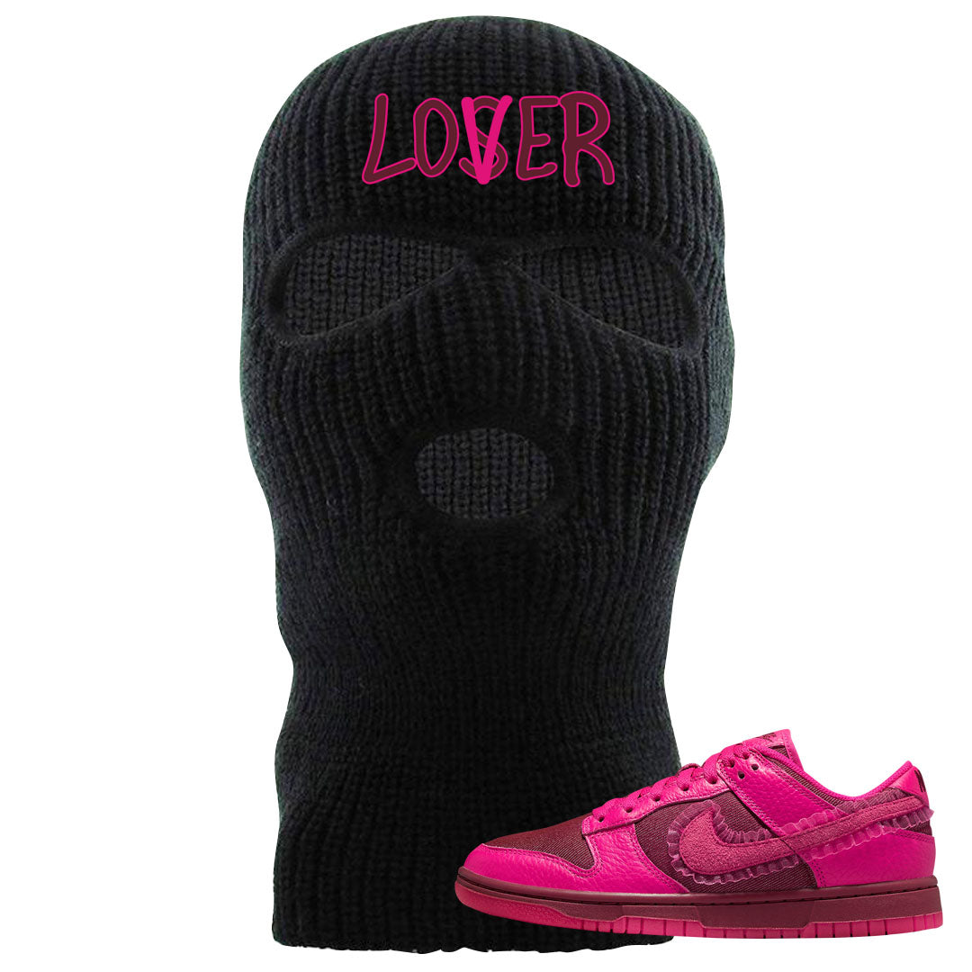2022 Valentine's Day Low Dunks Ski Mask | Lover, Black