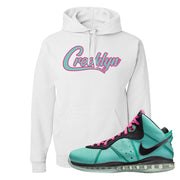 South Beach Bron 8s Hoodie | Crooklyn, White