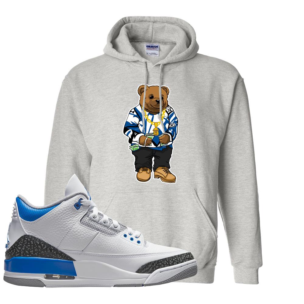 Racer Blue 3s Hoodie | Sweater Bear, Ash